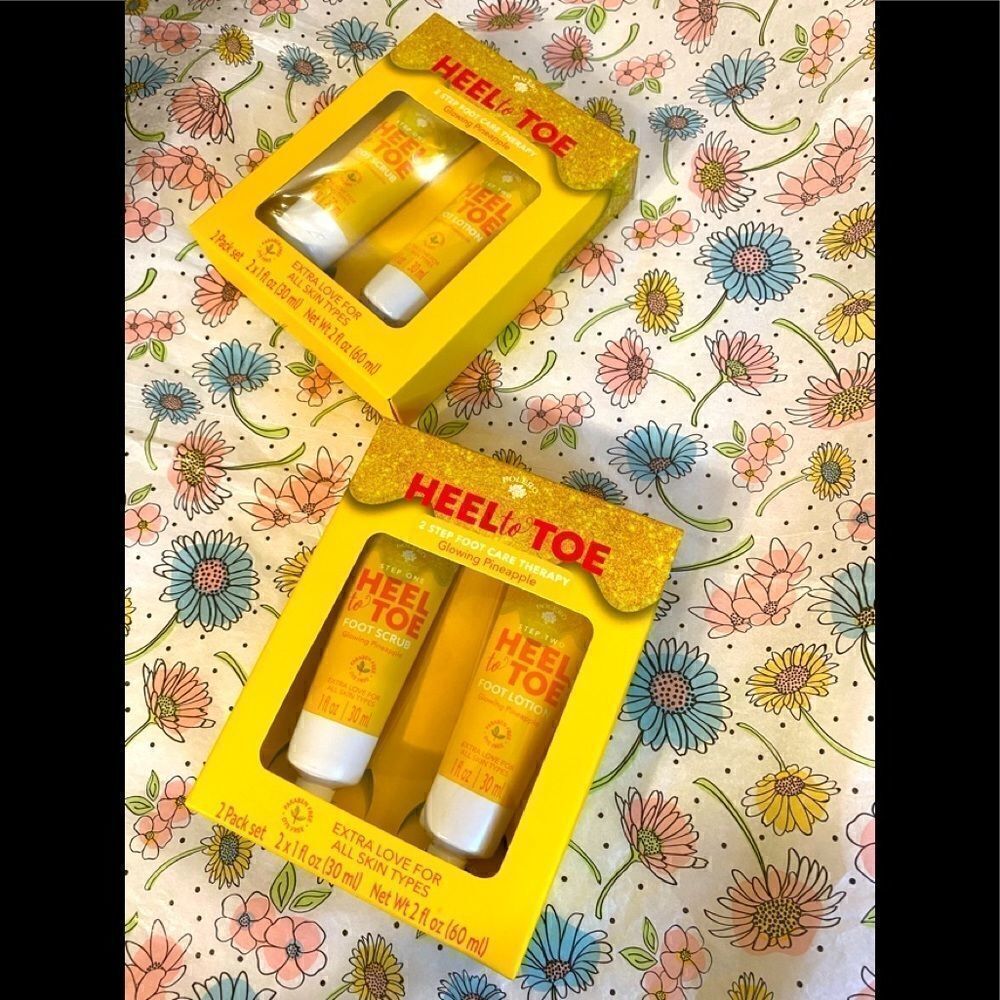 💥Bolero Heel To Toe 2 Steps foot Care Therapy Glowing Pineapple.2 pack Set 60ml